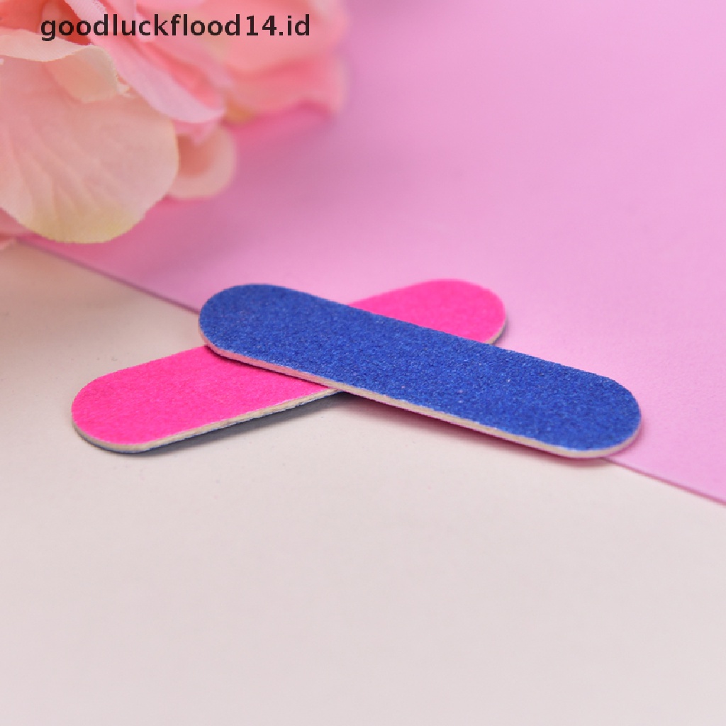 [OOID] 100pcs Mini Nail Files Nail Disposable Cuticle Remover Buffers Nail Art Tools ID