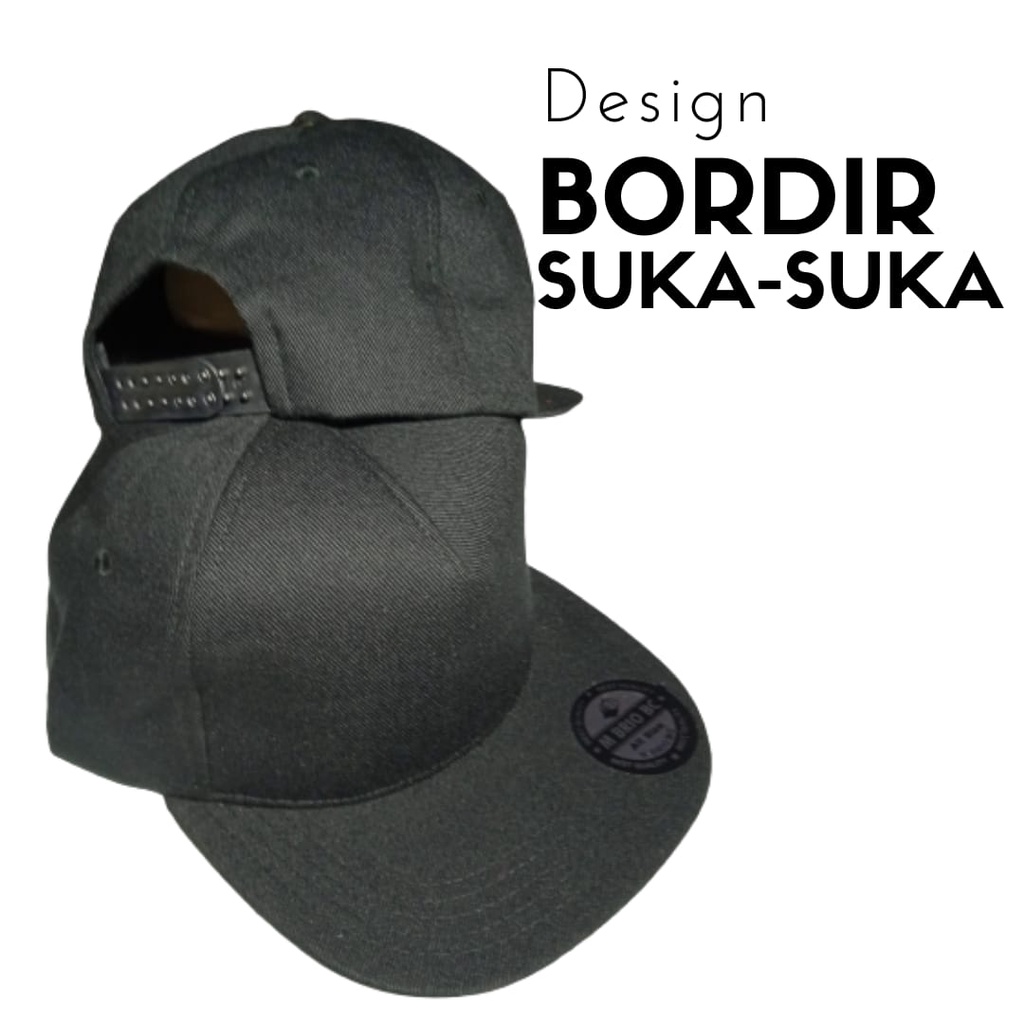 topi snapback distro custom bordir