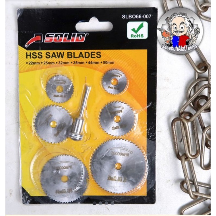 Mata bor potong gergaji mini grinder/ Mata Gergaji Potong Circular Saw Blade Mini Grinder 6pcs solid