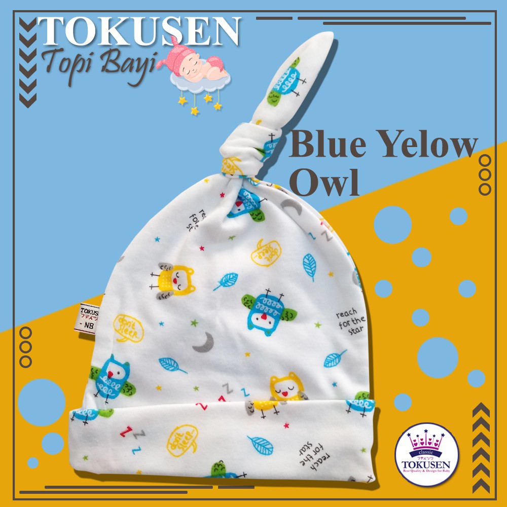 TOKUSEN Newborn Baby Hat MOTIF Topi Bayi Newborn Baby Hat alt