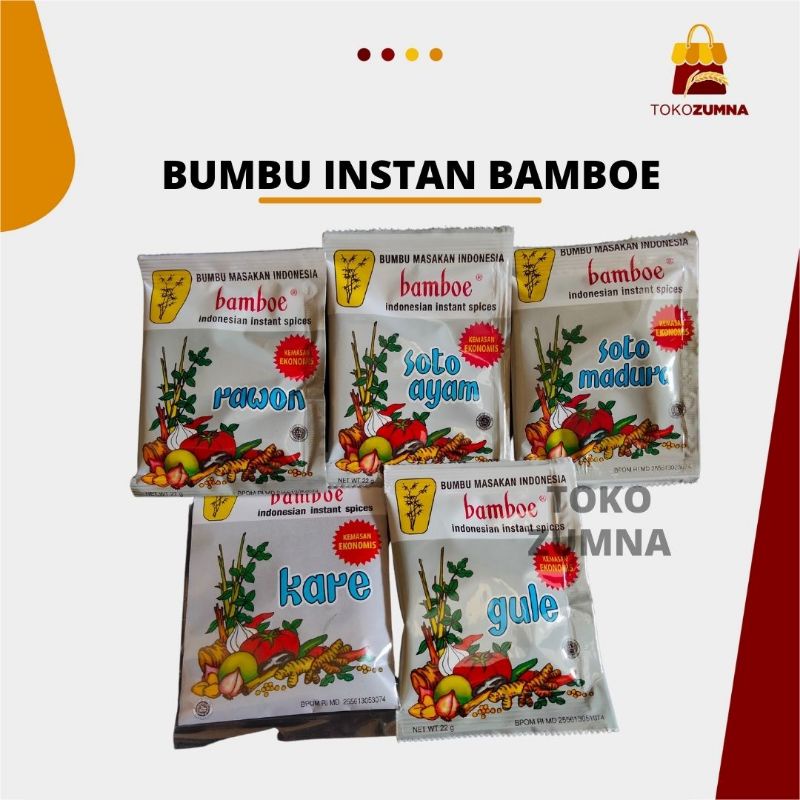 Bumbu Instan Bamboe / Bamboe Bumbu Masak / Bamboe Rawon / Bumbu Gule Bamboe