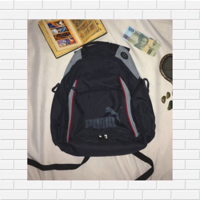 backpack puma navy/dongker preloved/bekas/second