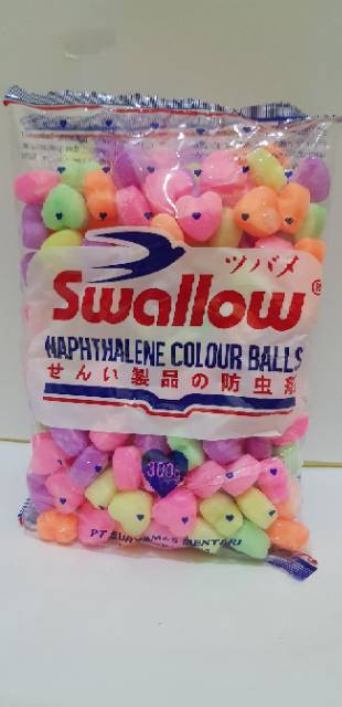 KAMPER SWALLOW NAPHTHALENE COLOUR BALLS LOVE 300GR