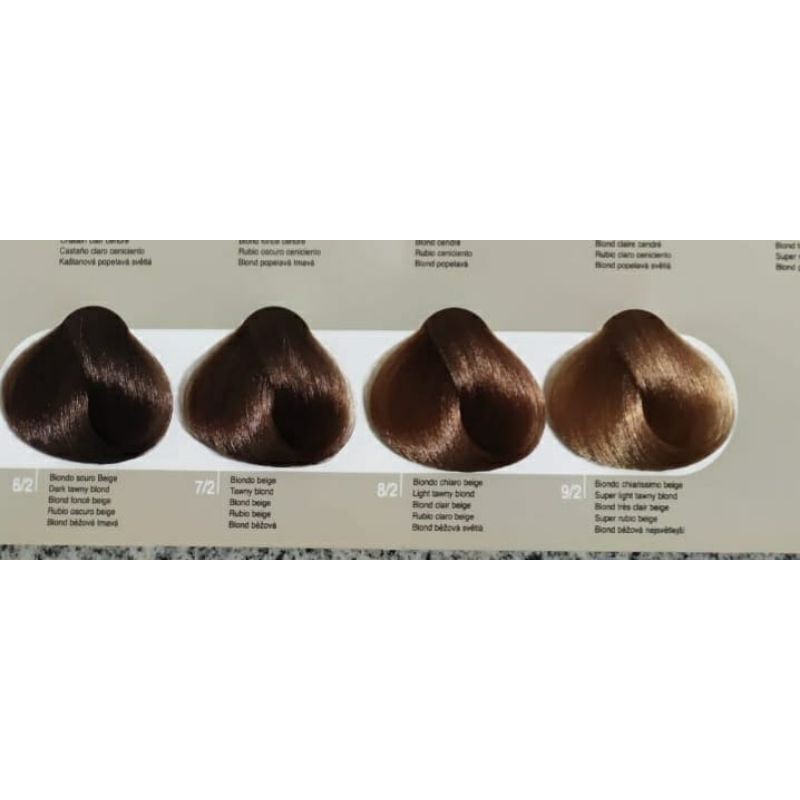 cat rambut warna beige vitalitys dari 🇮🇹Italia. seri dye cream