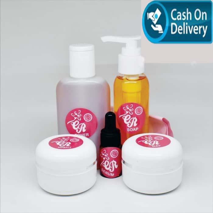 Paket Cream CR Pink Original 5 in 1 - Krim CR Pink Asli Untuk Usia diatas 40th