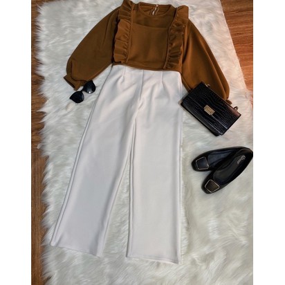 Zihana set / pakaian wanita / set wanita / celana kulot panjang