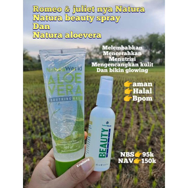

Natura beauty spray + Aloevera