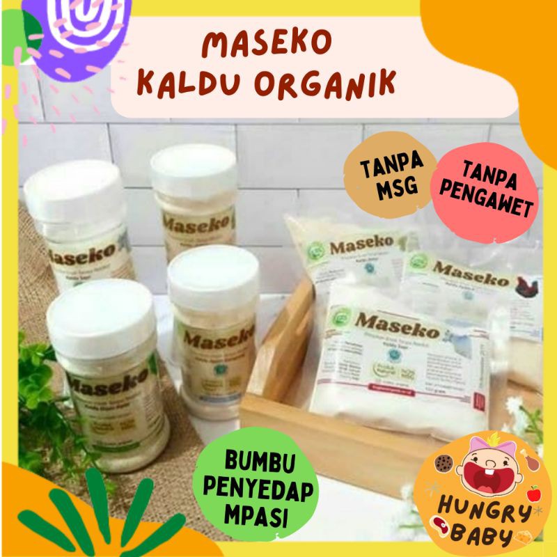 Maseko Kaldu Organik Non MSG / Lingkar Organik Bumbu Penyedap MPASI / Botol &amp; Refill 100 gram