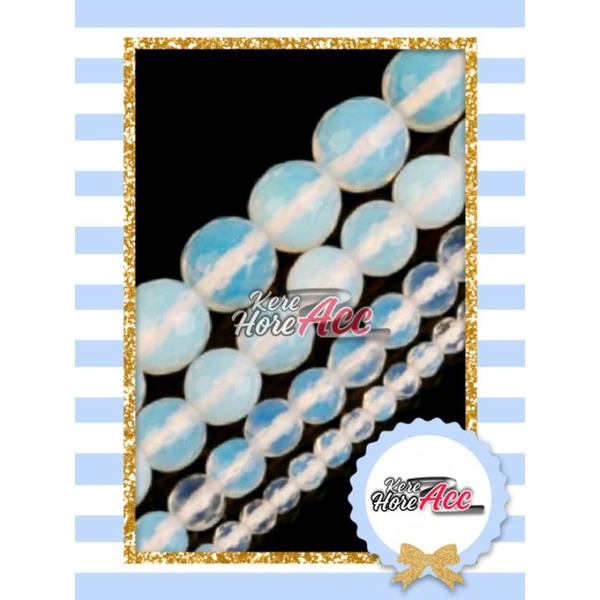 MANIK BATU ALAM BATU OPAL NATURAL 8MM BATU ASLI