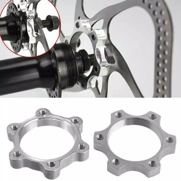 Adaptor rotor untuk hub ulir rem cakram sepeda