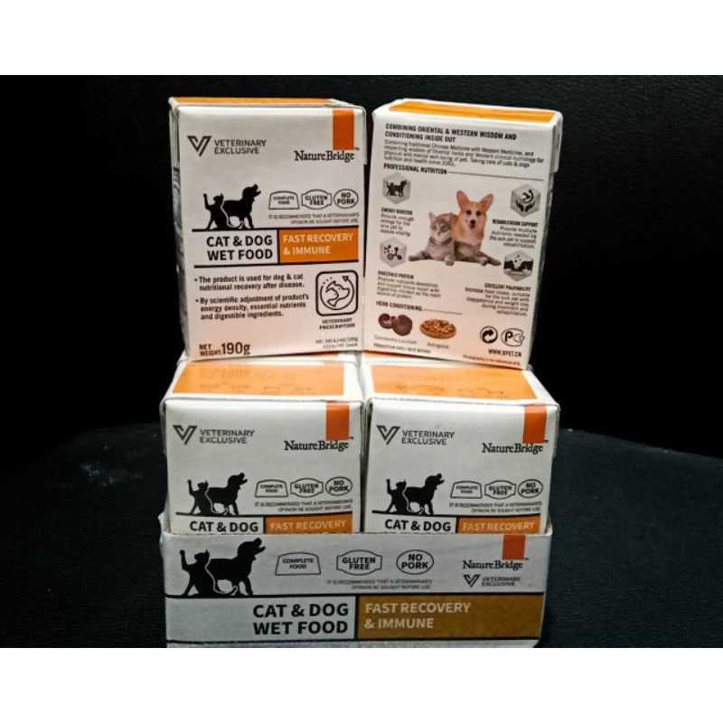 Nature bridge Fast Recovery &amp; Immune wet food saat sakit dan masa penyembuhan