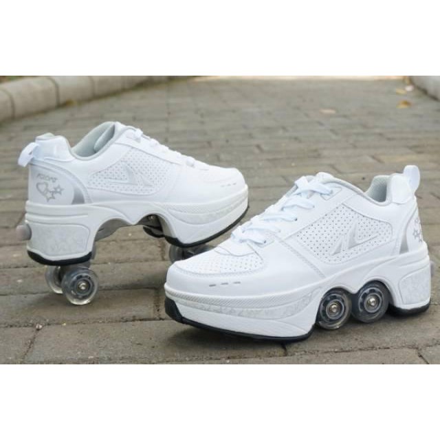 sepatu roda 4 roda kick roller shoes roller skates roler shoe sepatu roda orang dewasa skate - sepatu roda - rollershoes