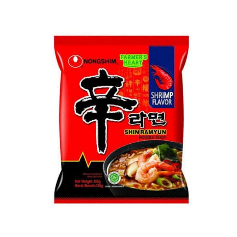 

Nongshim Shin Ramyun Shrimp Flavour 120gr (Made in Korea)