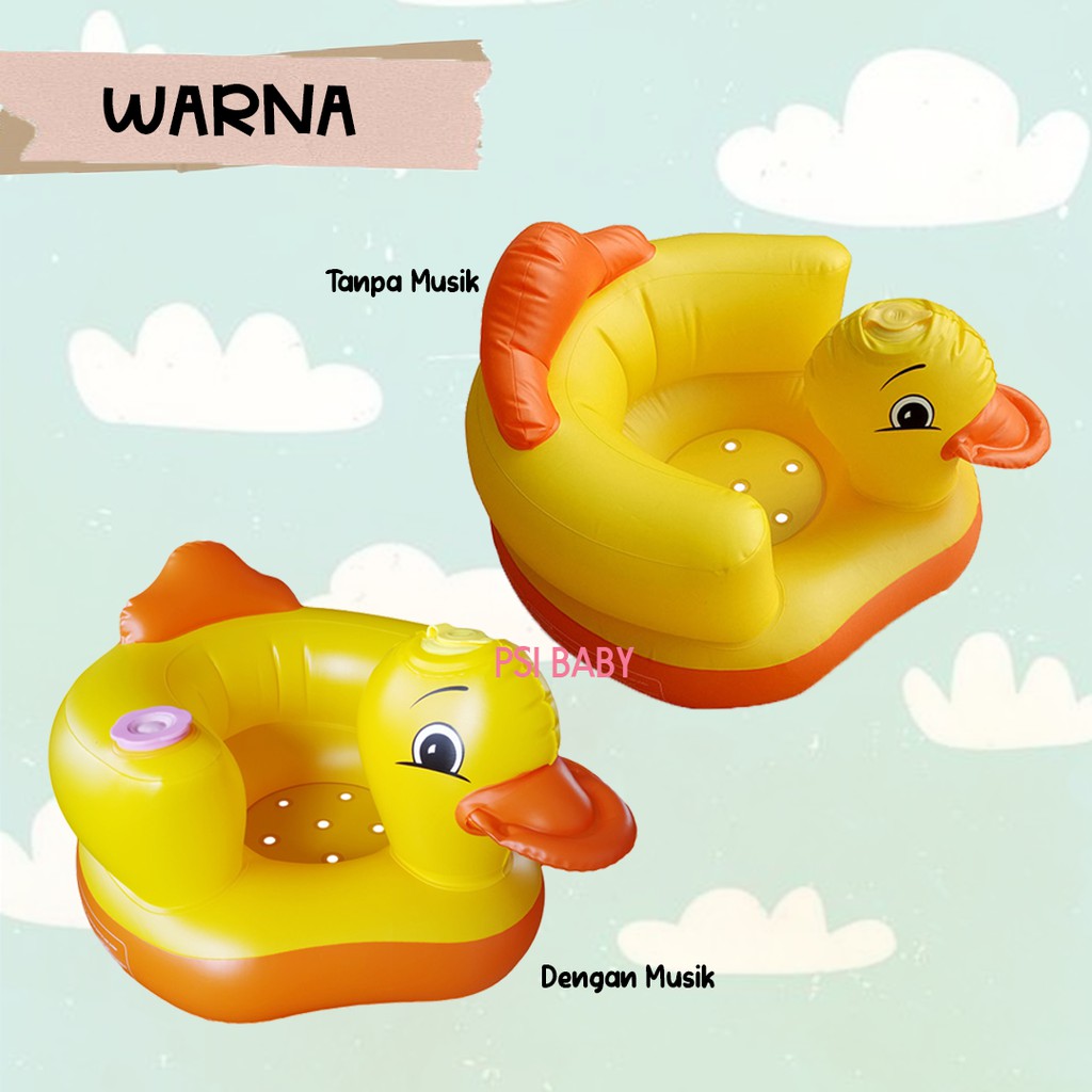 Kursi Pompa Bayi Sofa Tiup Anak Model Bebek Original Import Shopee Indonesia