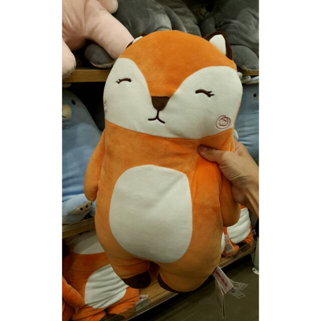 MINISO LARGE SIZE FOX PLUSH DOLL. Boneka rubah miniso murah. Ready surabaya
