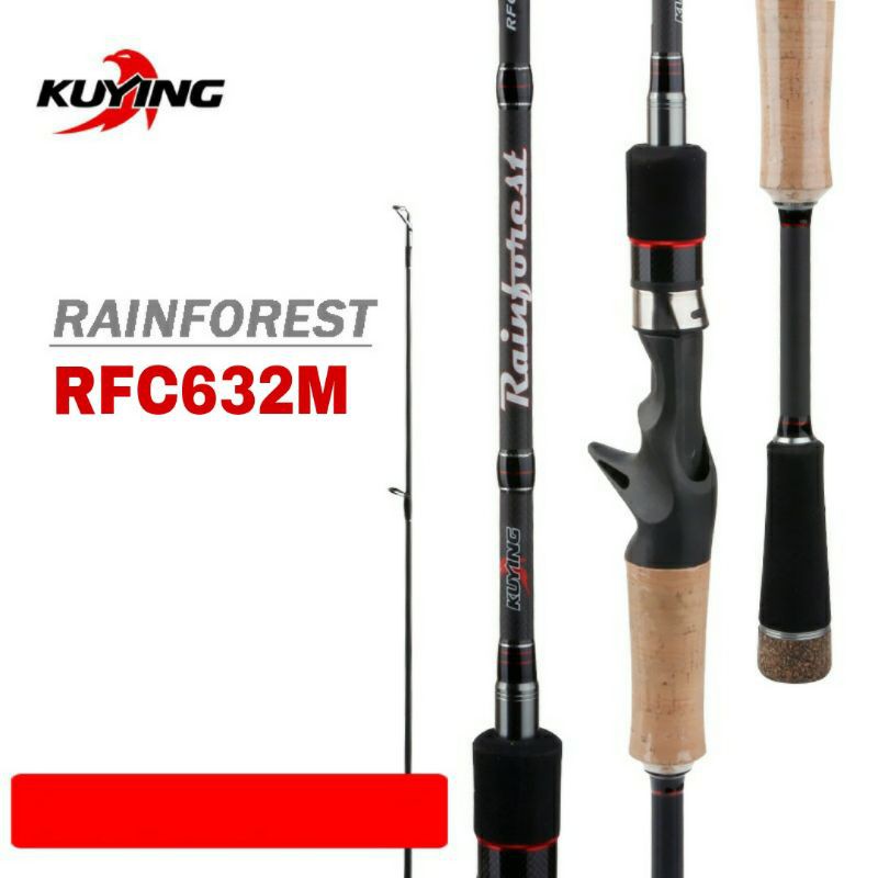 Rod Casting Kuying Rainforest RFC632M 16lb pack pvc