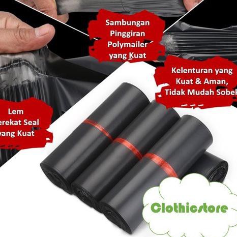 

PLIK POLYMAILER 17x30 HITAM Kantong Packing Tebal Pum 60 Mic Online Shop (100 Pcs) TER KAY