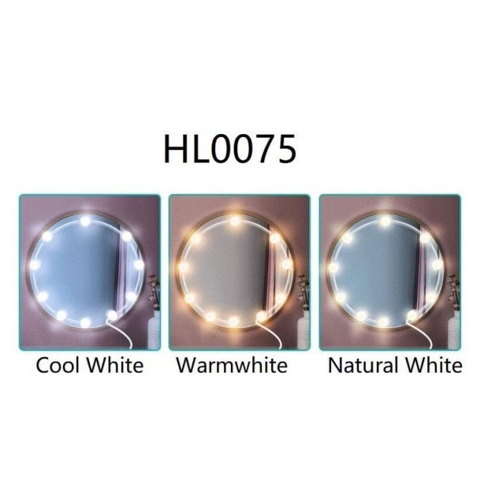 10pcs lampu make up led mirror light led penerang kaca make up