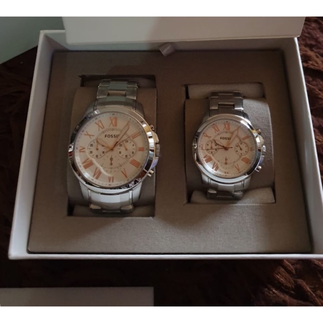 Jam tangan fossil couple bq 2180 original watch