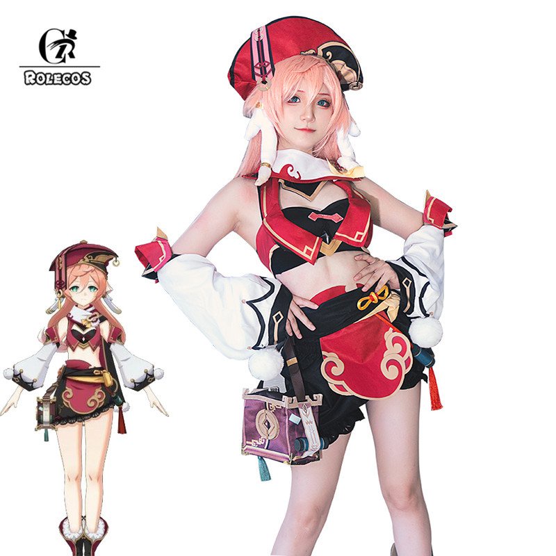 Genshin Impact Yanfei Cosplay Costume Yanfei Cosplay Costume Women Sexy Costume Halloween To