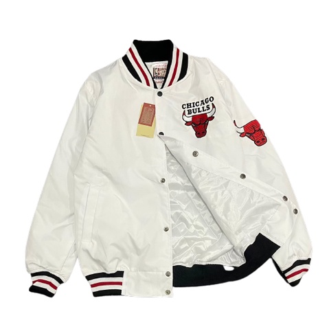 Chicago Bulls Jaket Pria baseball varisity Full Bordir original / jaket vintage varsity / bahan original Scout