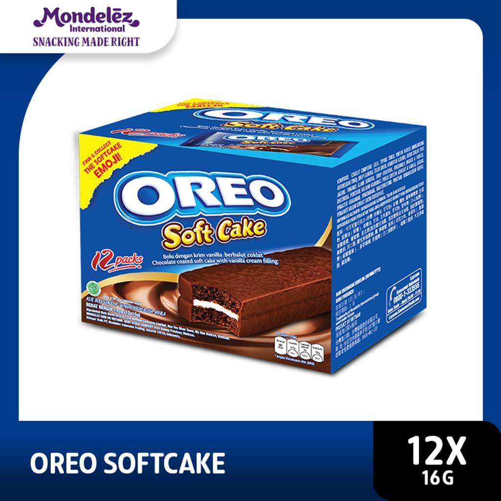 

Oreo Bolu Softcake Box 12x16g Untuk Camilan