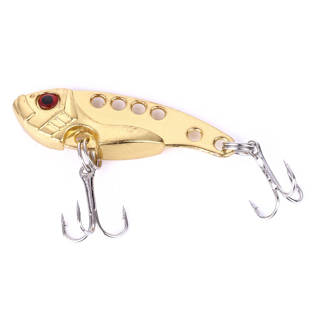 HENGJIA 4pcs 4CM/7G VIB Umpan Pancing Ikan dnegan Kail peralatan memancing bass bait fishing lure