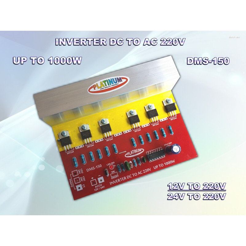 KIT INVERTER DC 12V-24V AC220 1000W