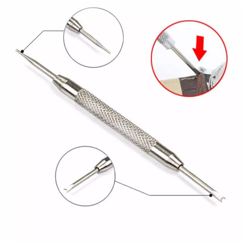 alat pelepas springbar alat pembuka pin tali jam tangan obeng pembuka pin pengait springbar remove silver murah