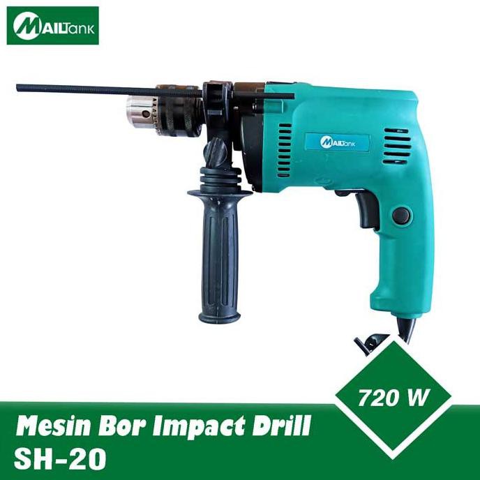 -READY- MAILTANK IMPACT DRILL SH20 BOR 13 MM DENGAN 2 FUNGSI IMPACT DAN DRILL