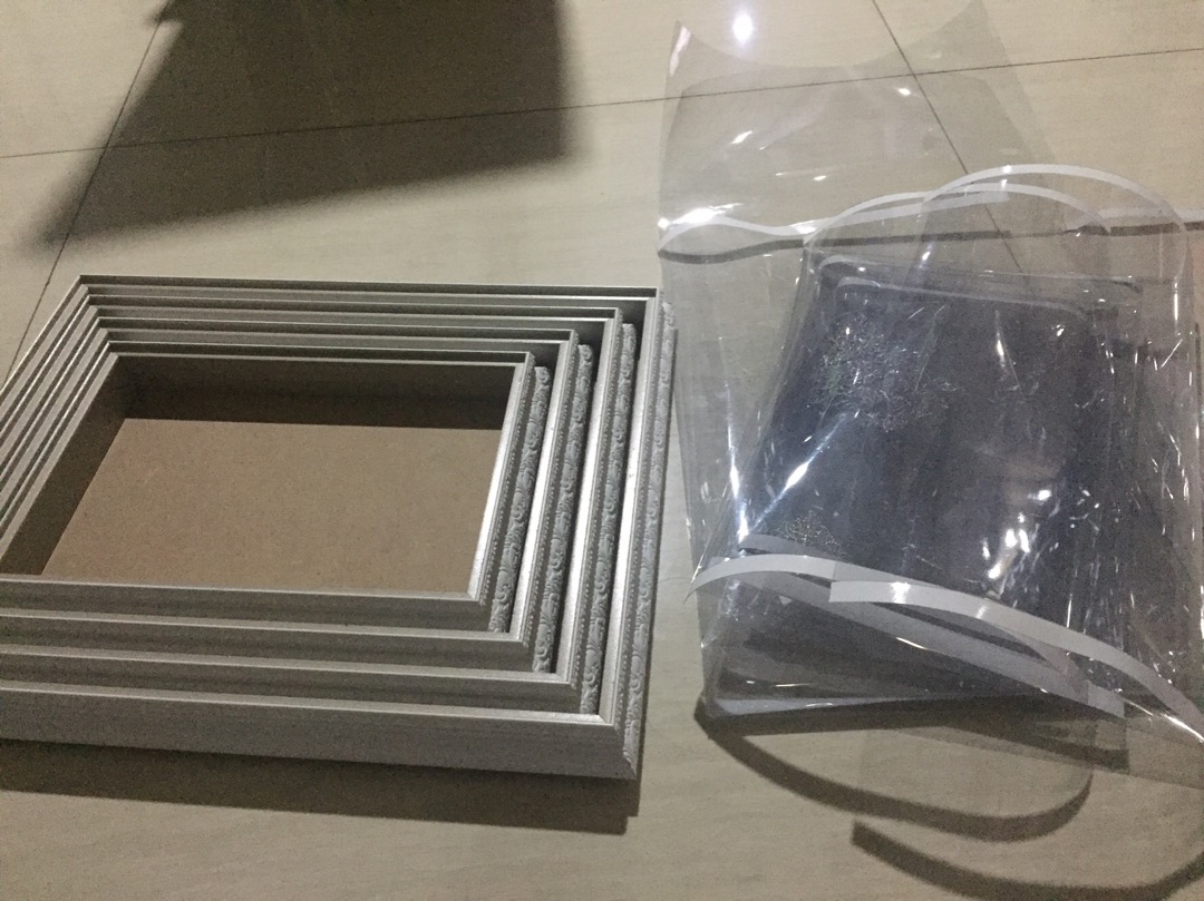 Isi 4 Kotak Hantaran Seserahan Frame Batik Mahar 1 Set Isi 4 Gold Silver Dan Putih Silver