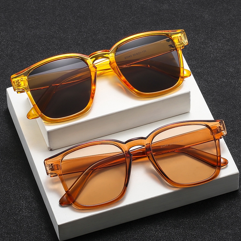 European and American fashion box personality trend men and women sunglasses