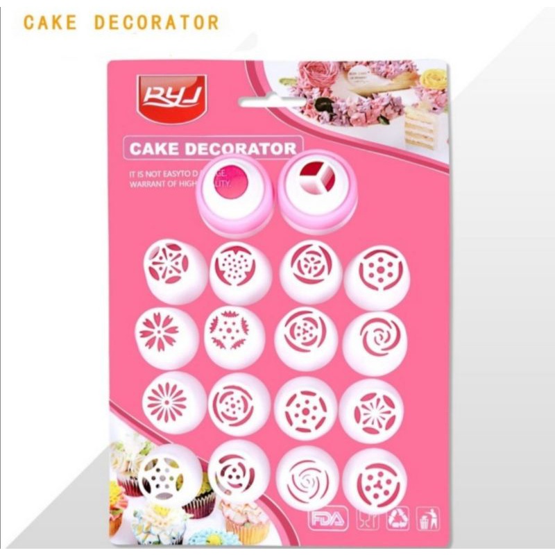 Cake Decoration Rusia Cake Decirator Alat penghias kue set 16 pcs