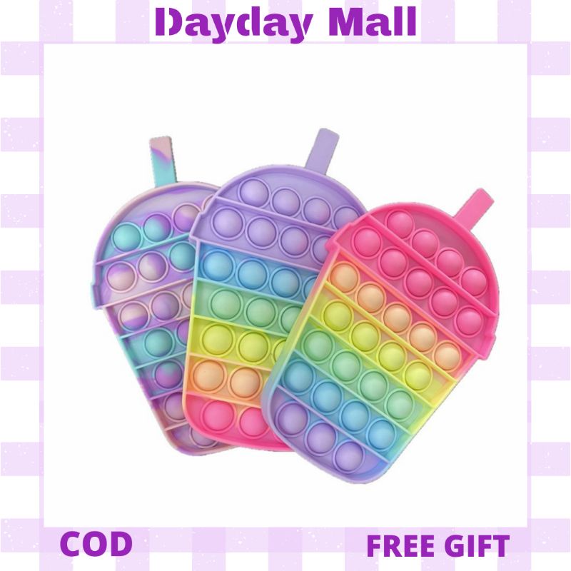 (Daymall) Pop It Bubble Mainan Anak Pop It Bubble Boba Murah Meriah