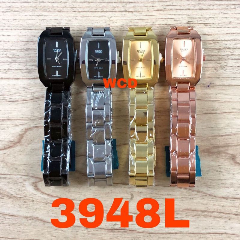 (Terima Cod)Jam Tangan Wanita Casio/Oval Strap Rantai/Stell Dikirim Jakarta)