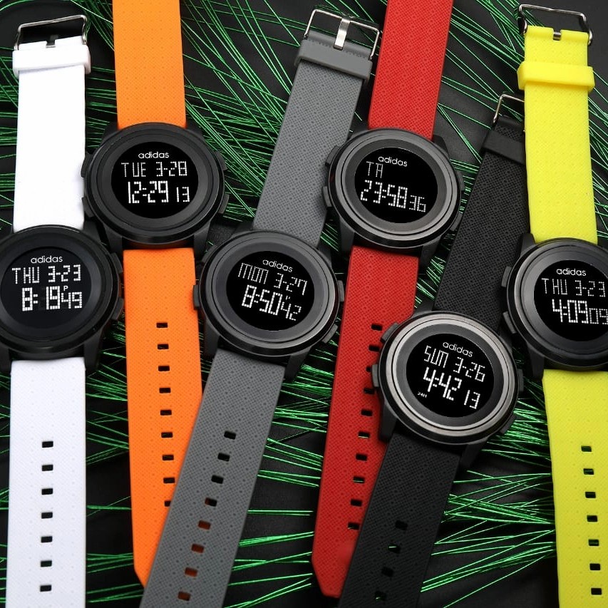 Jam Tangan Pria Adidas Digital Tali Rubber