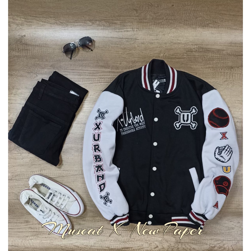 Jaket Varsity Baseball Urband Full Bordir