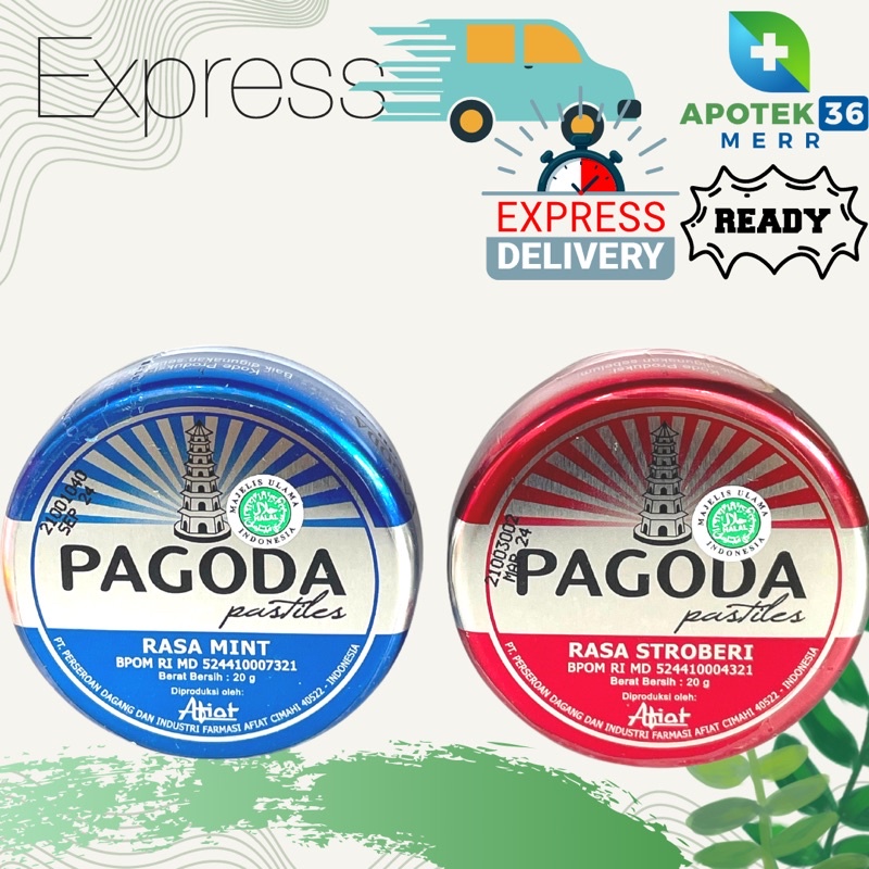 

PAGODA PASTILLES STRAWBERY MINT