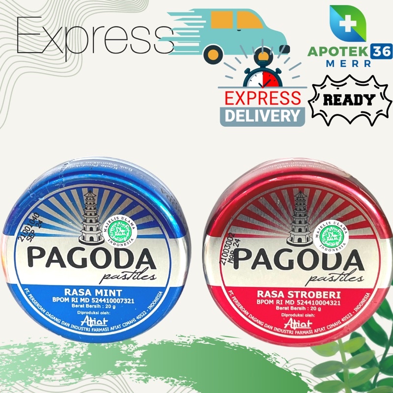 PAGODA PASTILLES STRAWBERY MINT