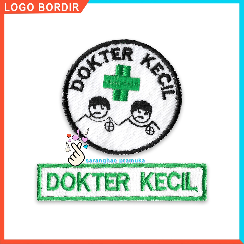 Badge Dokter Kecil Emblem Medis Patch Logo Bordir