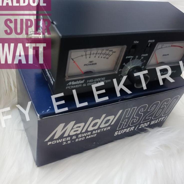 trxM2y2X--POWER METER SWR HS260 200 WATT MALDOL SWR METER MALDOL