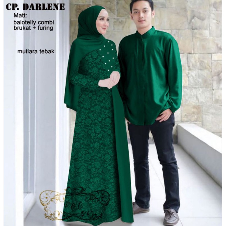 CP DARLENE MUTIARA, COUPLE PASANGAN, BRUKAT BALOTELI FURING, GAMIS HIJAB MUSLIM, MAXY DRESS