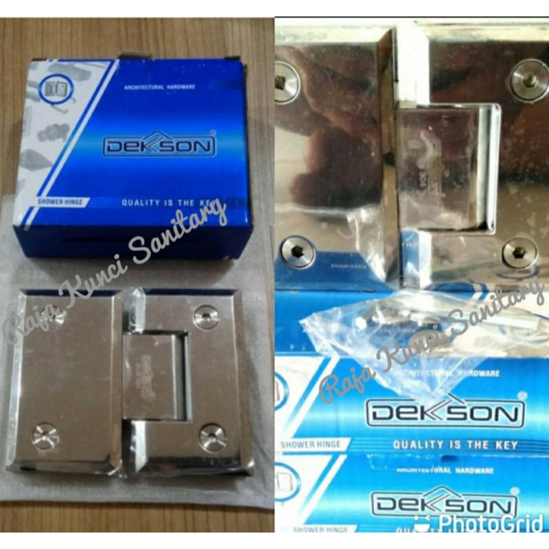 Shower Hinge Dekson/DekksolSH 5303 (GG) PSS/Engsel Kaca Ke Kaca 180 ,Derajat