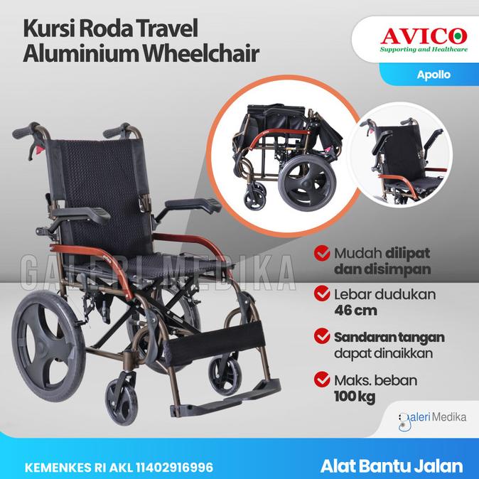 Kursi Roda Avico Travelling Athena Wheelchair Kursi Roda Travel Avico