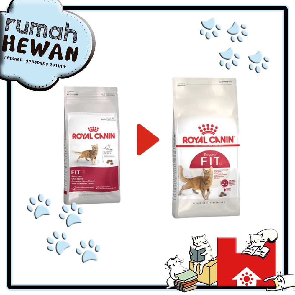 Royal canin Fit 32 400gr Makanan Kucing