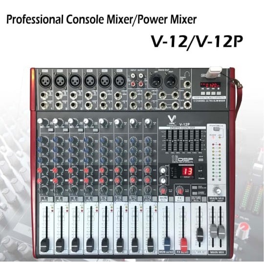 Power Mixer Audio VPK V12P V-12P V 12 P 12 Channel original