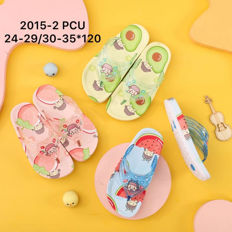 Sandal Jepit Anak Perempuan Motif Buah Buahan Winola Collection WNL 2015-2