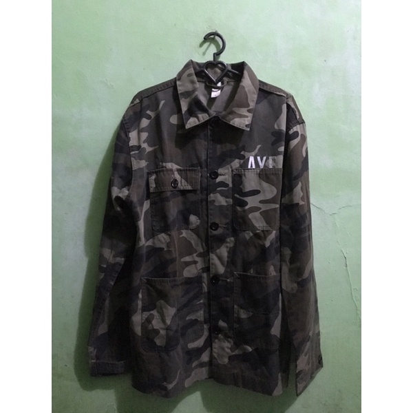 jaket kemeja aye denim army