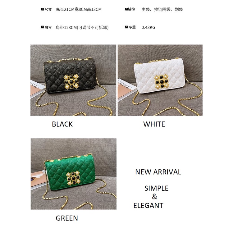 ( 2PC 1KG ) GTBI998877957 New Arrival  !!!  Tas Selempang Wanita Import  Premium Terbaru