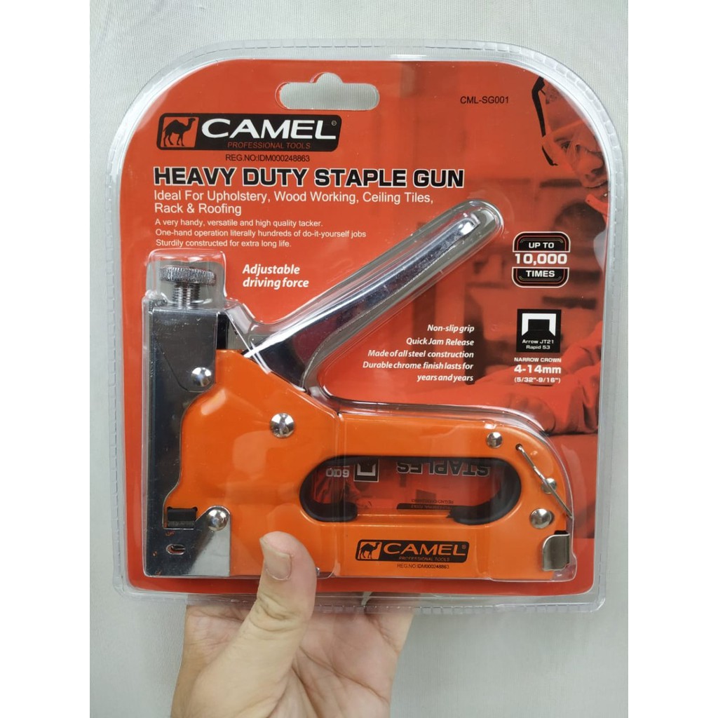 

Staples Gun Staple Stapler Tembak Hekter Tacker ORI Camel Heavy Duty